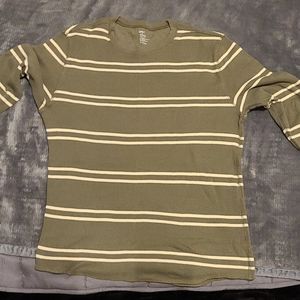 GAP Men's Striped Thermal Shirt